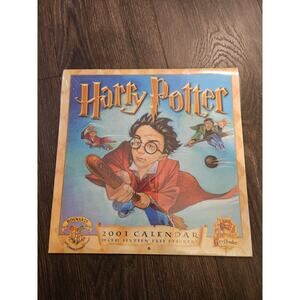 Harry Potter 2001 Calender with 16 free stickers. New old stock.